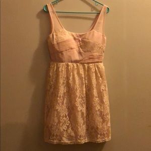 Dusty rose pink cocktail dress